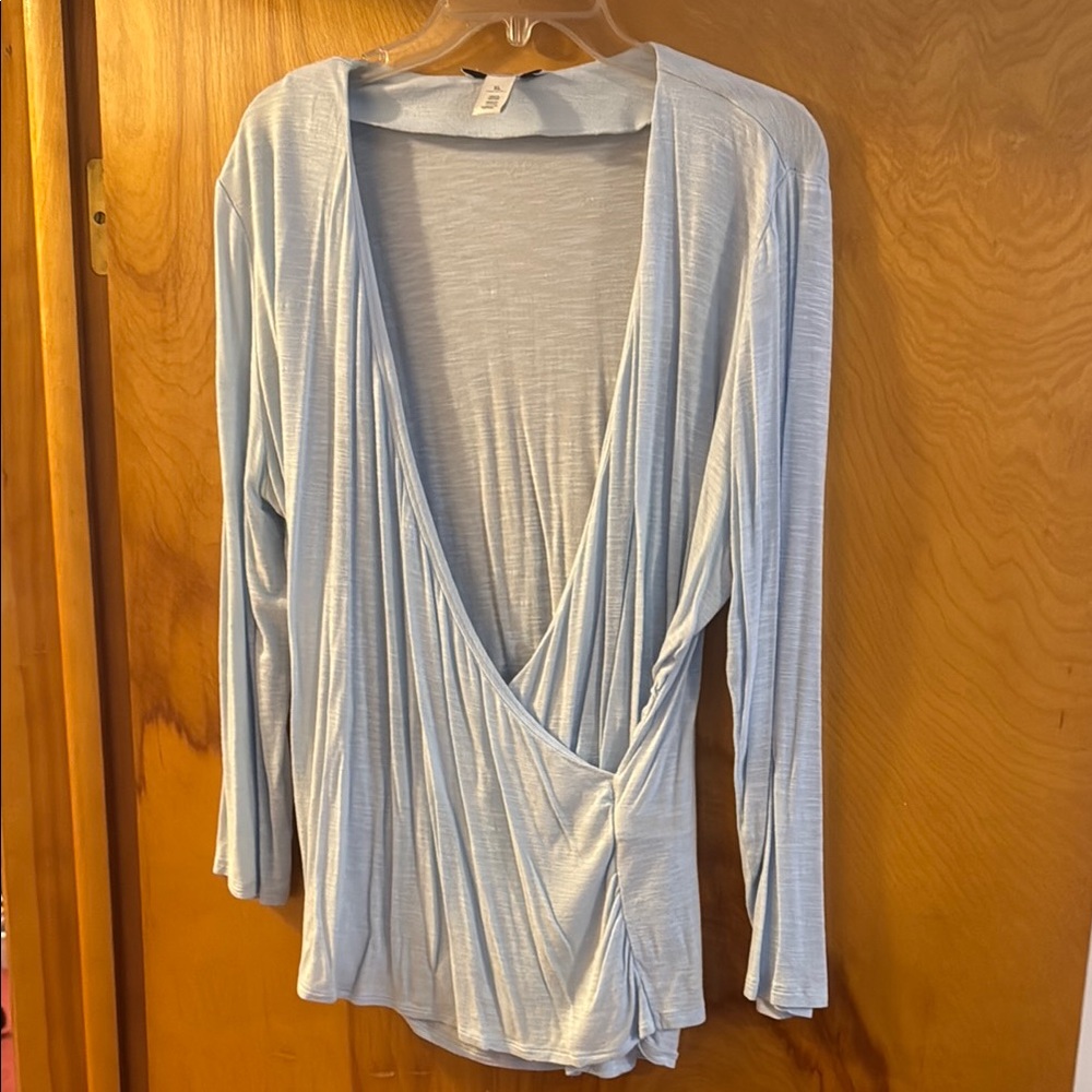 Light Blue WHBM Women's Top